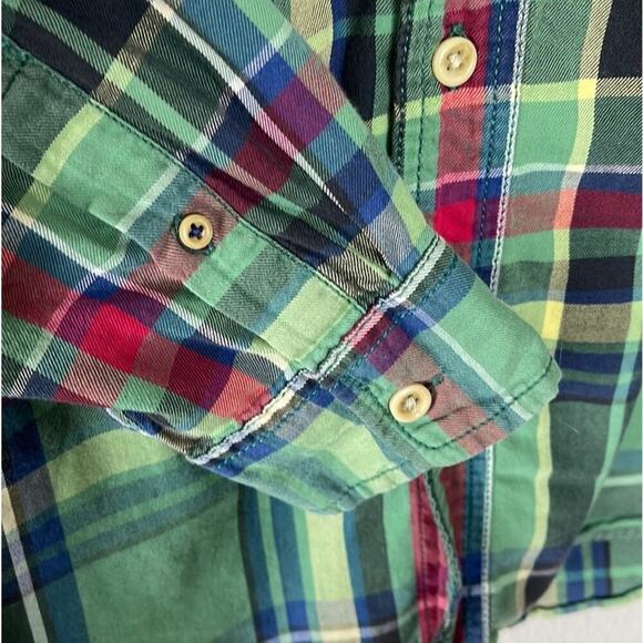 AMERICAN EAGLE LONG SLEEVE MULTICOLOR PLAID MEN'S SHIRT SIZE L - Picture 7 of 8